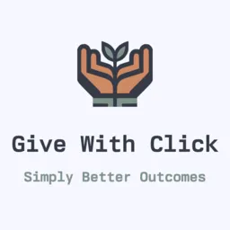 Give With Click logo, name, and tagline: Simply Better Outcomes